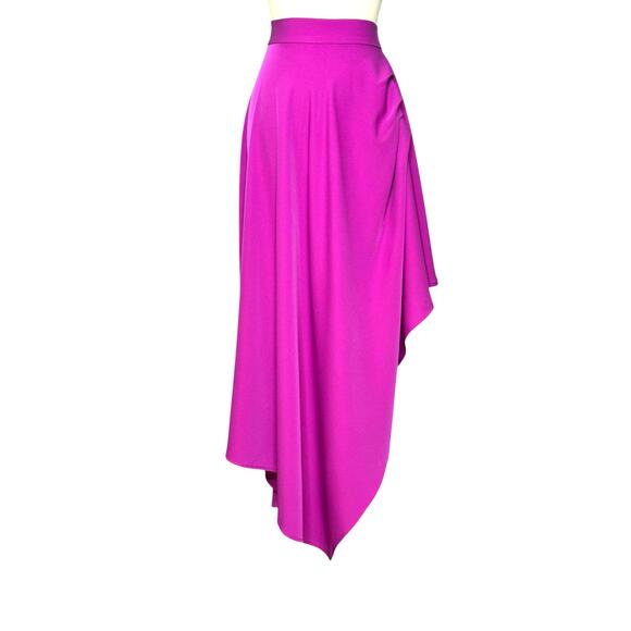 Fuchsia asymmetrical hi low skirt size Small - Picture 9 of 10